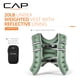 thumbnail image 2 of Chaleco con peso CAP de 9 kg para mujer y hombre, reflectante, 20 lb, verde, 2 of 9
