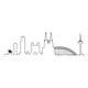 thumbnail image 1 of Decomural Cologne City Skyline Germany WS-32510, 1 of 2