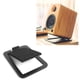 thumbnail image 2 of Soportes de altavoces de escritorio inclinados para altavoces medianos de estantería y monitores de estudio | Amortización de acolchado de espuma | Par | Negro, 2 of 3
