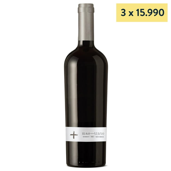 Vino Tinto Carmenere 12° Botella, 750 ml