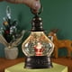 thumbnail image 4 of Bolas de nieve navideñas con forma de farol, bola de nieve cilíndrica con purpurina, bolas de nieve navideñas de bronce, linterna con decoración de muñeco de nieve y árbol de Navidad., 4 of 5