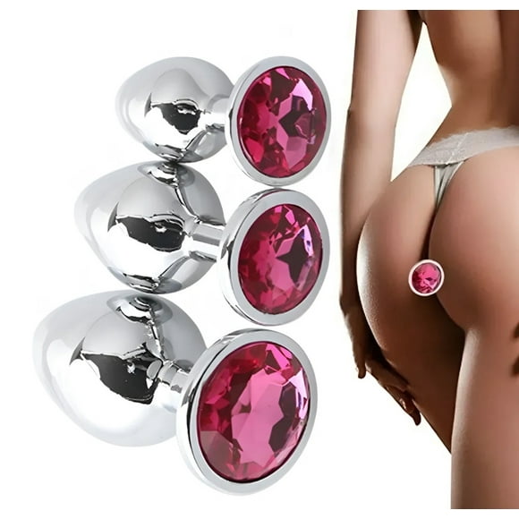 Joya Dilatador Anal Metalico Eróticos Plugs 3 Pzs