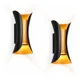thumbnail image 1 of Pack 2 Aplique Led Cálida Moderno Impermeable Exterior Negro, 1 of 3