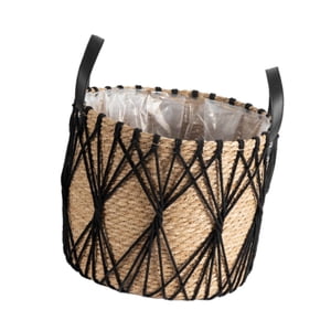 Bothyi - Cesta Tejida Para Maceta, Adorno, Bolsa Para Lavandería, Maceta Para Almacenar Flores, Plantas