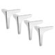 thumbnail image 1 of 4 X Hierro Metal Muebles Patas Sofá Pies Silla Armario Mesa 13cm Plata, 1 of 5