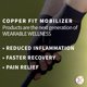 thumbnail image 3 of Guantes de compresión Copper Fit Mobilizer Hand, unisex, 3 of 7