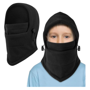 Genérico - Gorro Pasamontañas De Polar Ajustable Para Niños Niñas Invierno