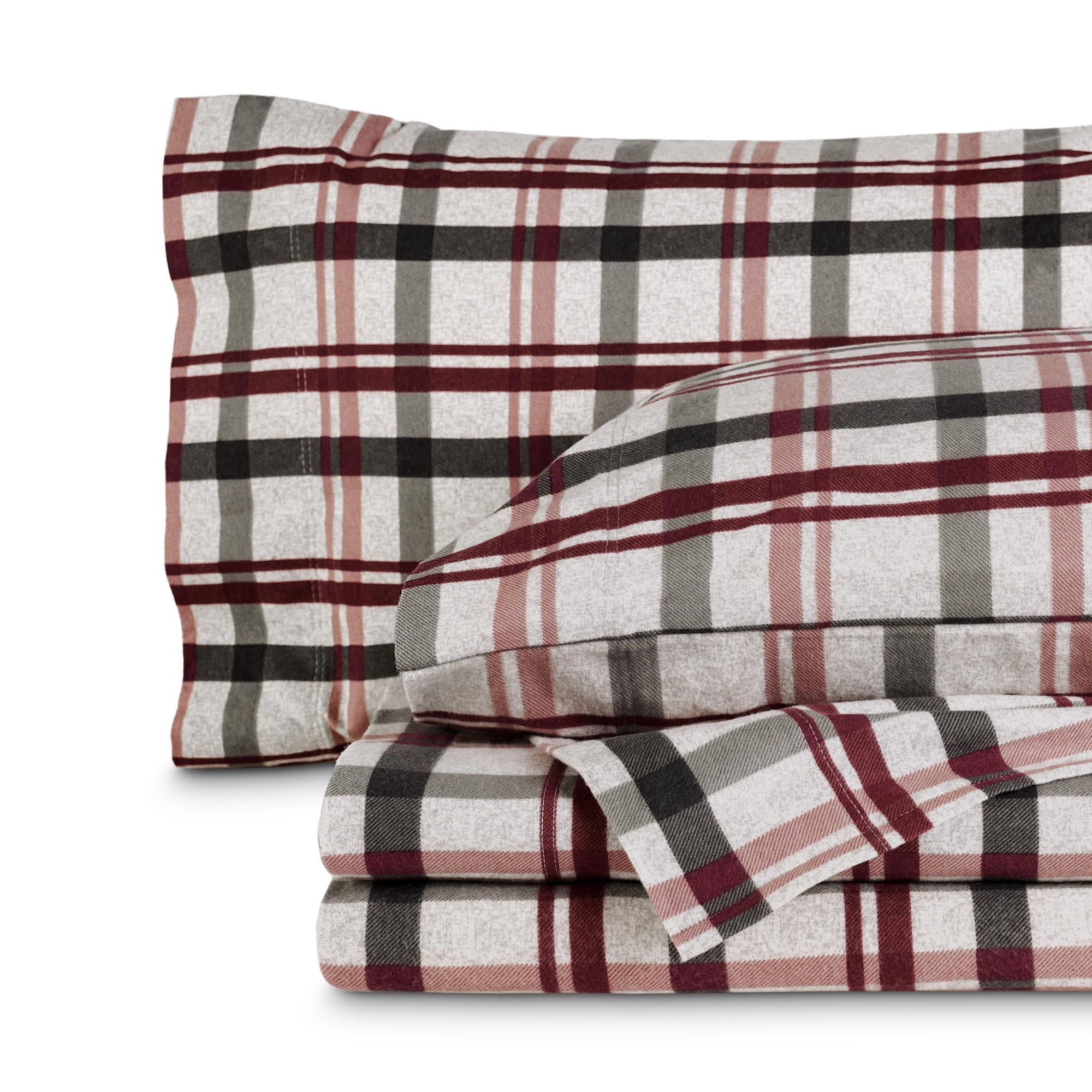 Juego De Sábanas Bare Home, Franela De Algodón 100% Algodón, Tamaño Queen