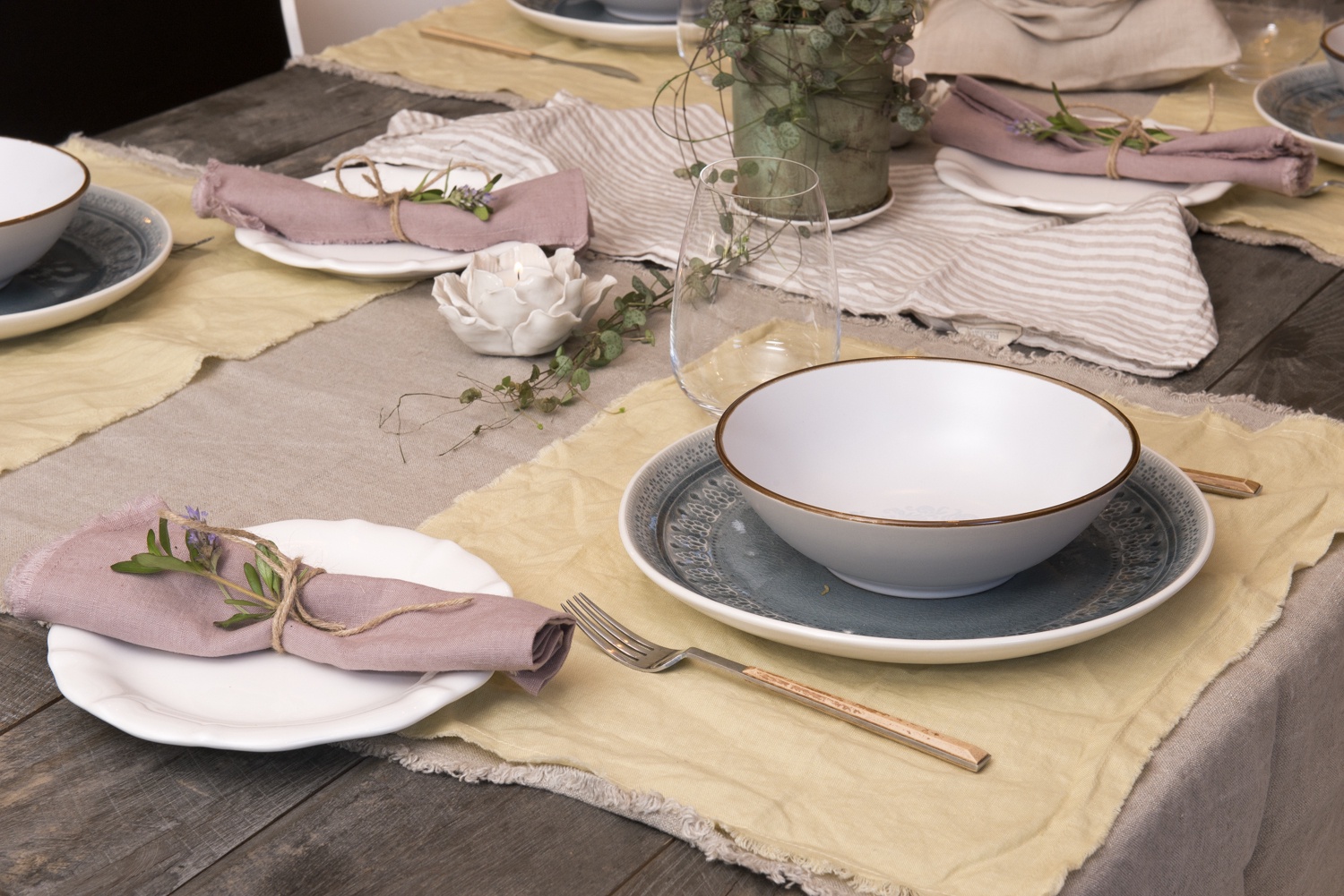 Purolino - Individuales Rusticos 100% Lino