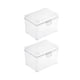 thumbnail image 4 of 2 Cajas De Almacenamiento Transparentes Con Tapa, Organizadores De Escritorio Para Tarjetas, Escritorio Del Hogar, 4 of 5