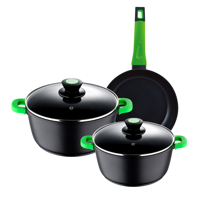 Bergner - Set Sarten Y Cacerolas Aluminio Fundido Vitoria