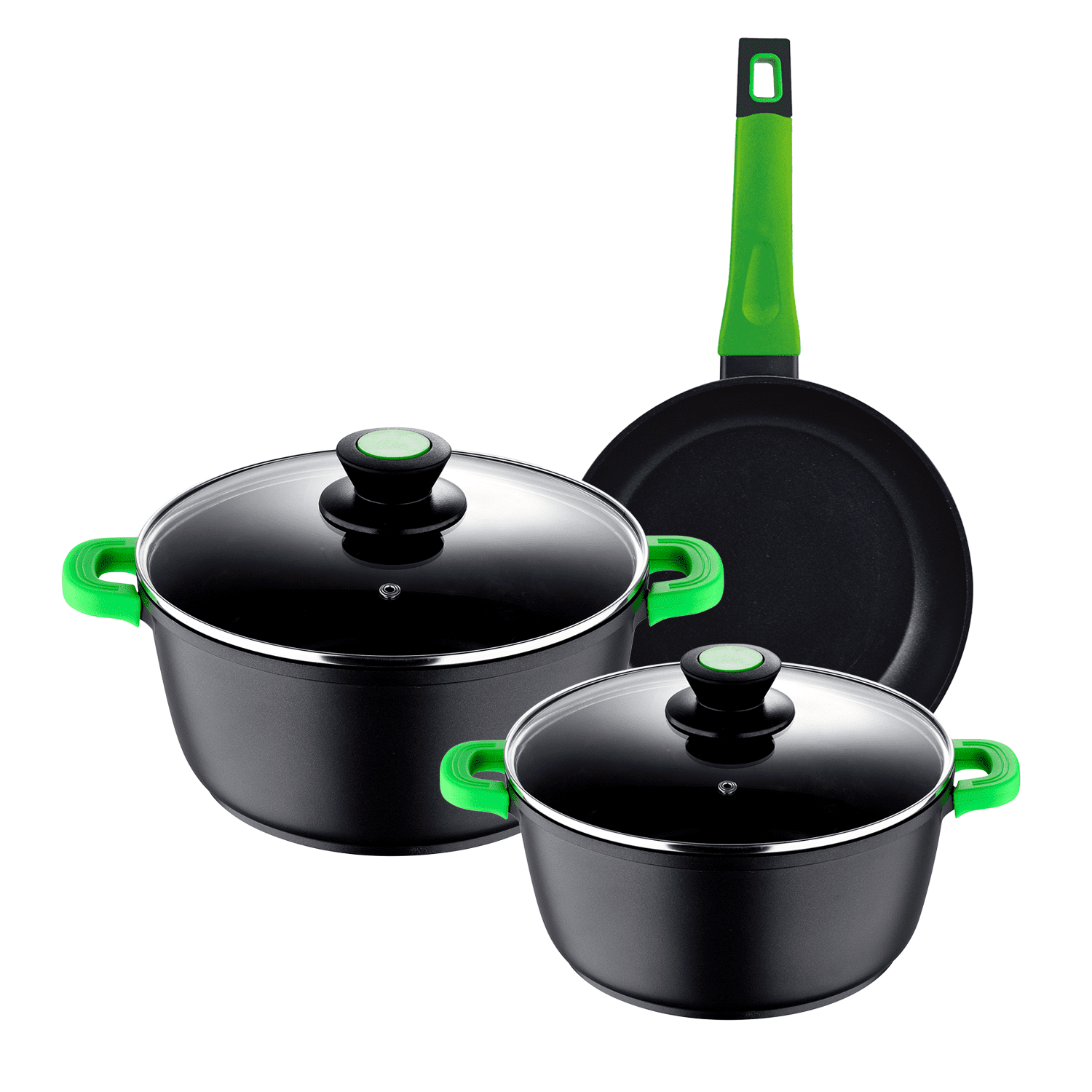 Bergner - Set Sarten Y Cacerolas Aluminio Fundido Vitoria