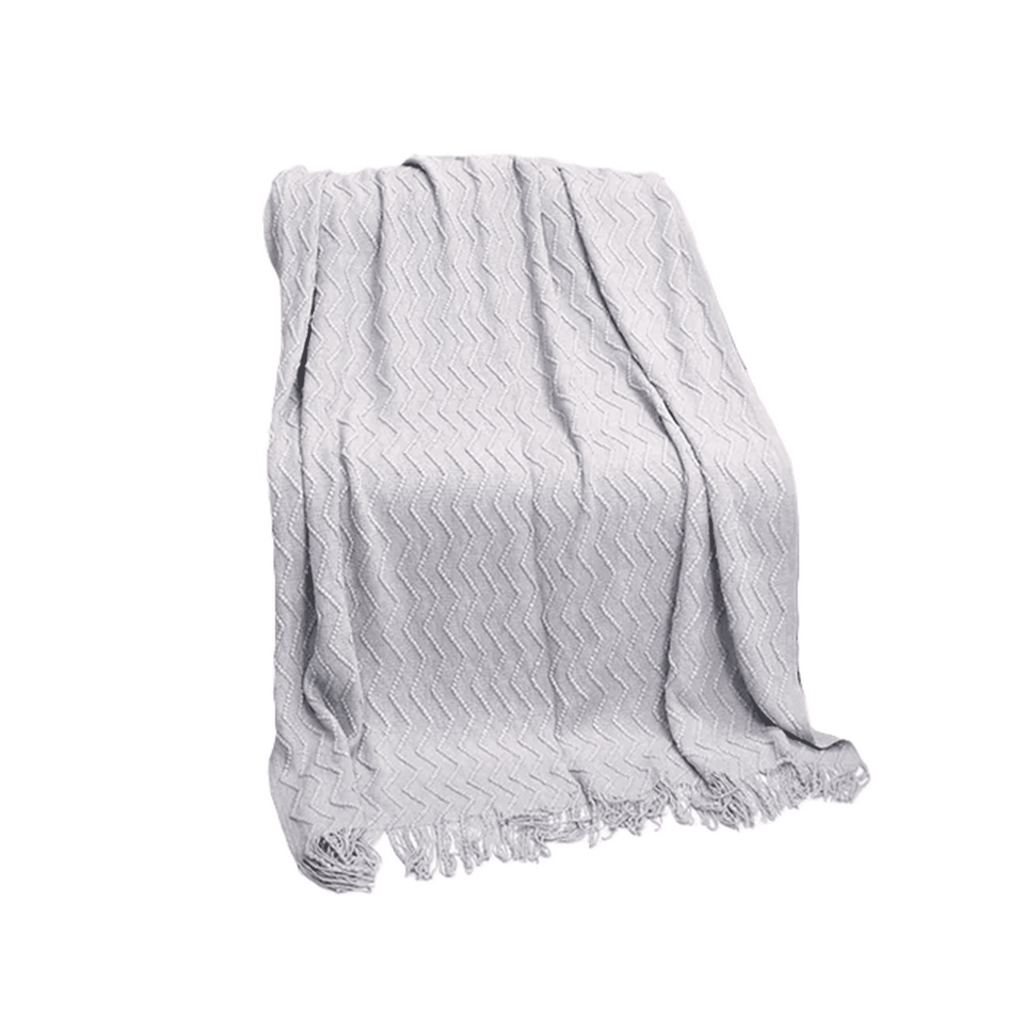 Genérico - Piecera De Cama Manta Sofá Grueso 500g Color Gris