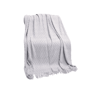 Genérico - Piecera De Cama Manta Sofá Grueso 500G Color Gris