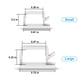 thumbnail image 4 of Clips para cables TidyHelper, 100 unidades, adhesivos blancos (pequeños y grandes), 4 of 6