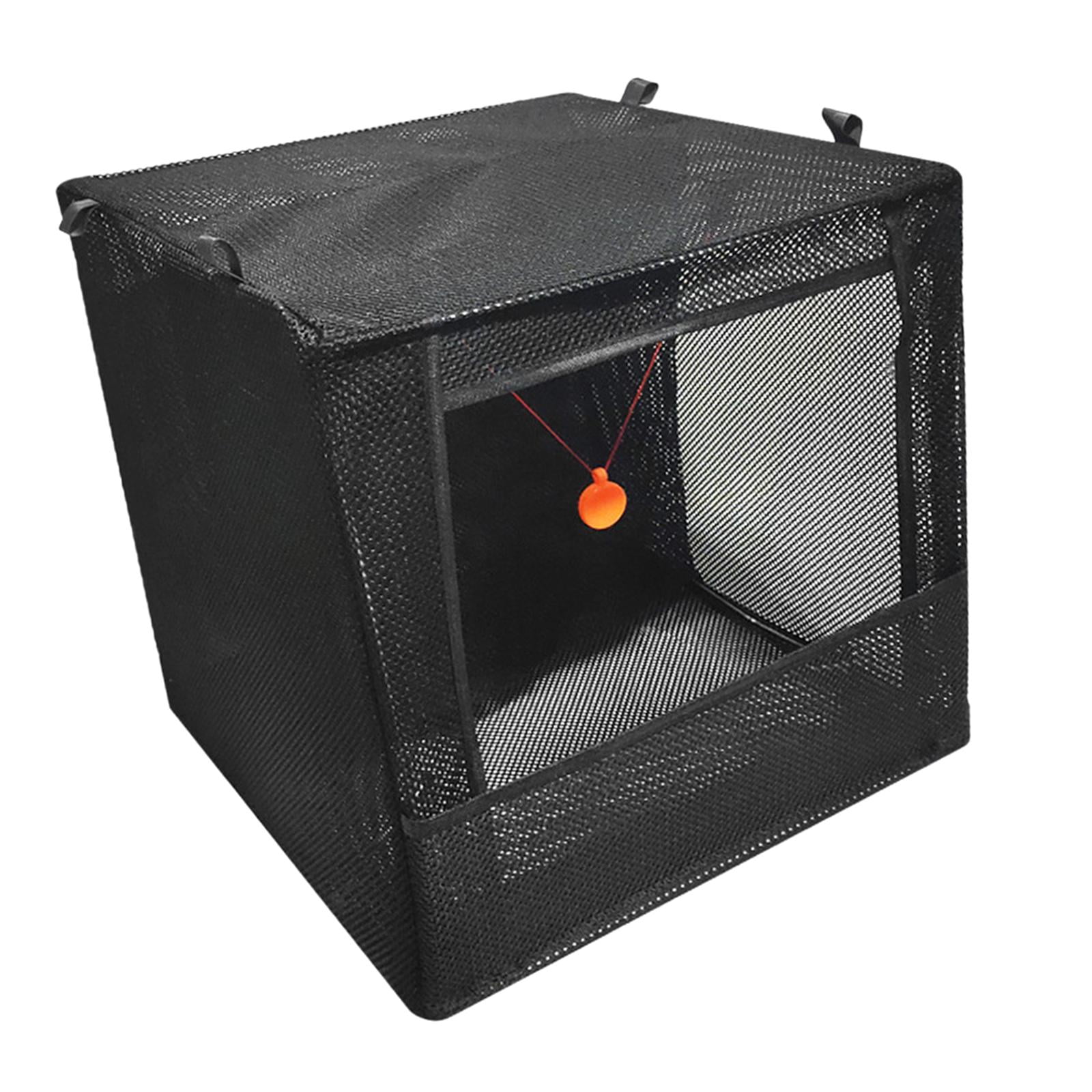 Magideal - Target Catcher Box Caja De Reciclaje Marco De Acero Inoxidable Plegable Estuche Insonorizado Para La Práctica De Juegos Competitivos