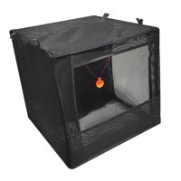 Magideal - Target Catcher Box Caja De Reciclaje Marco De Acero Inoxidable Plegable Estuche Insonorizado Para La Práctica De Juegos Competitivos