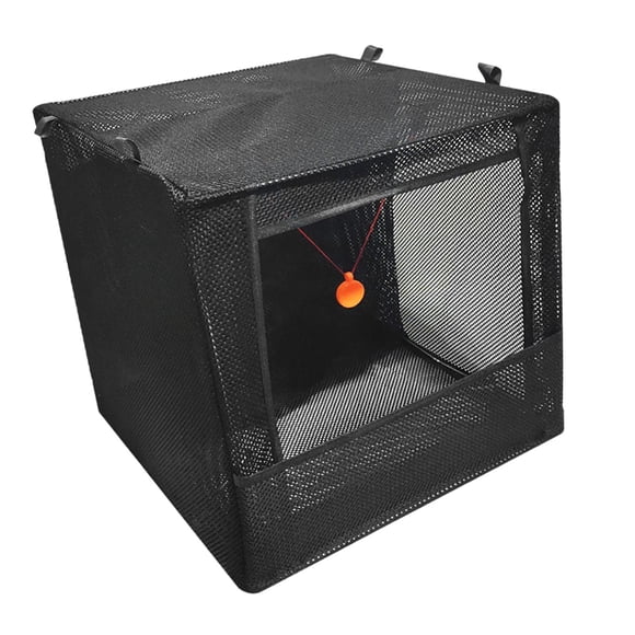 Target Catcher Box Caja de reciclaje Marco de acero inoxidable plegable Estuche insonorizado para la práctica de juegos competitivos