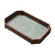 thumbnail image 5 of Bandeja Organizadora De Vidrio En Relieve, Bandeja De Tocador De Maquillaje Multiusos Para Fiestas, Hogar, Marrón Oscuro, Poligonal, 5 of 5