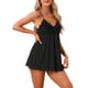 thumbnail image 4 of INSPIRE CHIC Camisón de Encaje sin Mangas para Mujer con Escote en V, Vestido de Dormir Mini con Tirantes Ajustables y Bragas a Juego, Ropa de Descanso Suave, Talla L, Negro, 4 of 5