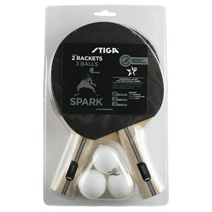 Stiga - Set Tenis De Mesa Spark Hobby - 2 Paletas - 3 Pelotas