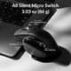 thumbnail image 4 of Mouse inalámbrico para gaming Keychron M6 Silent, 86 g, 12K DPI, negro, 4 of 8