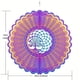 thumbnail image 2 of 1pc 3D VR Hanging Wind Spinner Outdoor Decoration For Garden Wind Chime Metal Yard, Stainless Steel Tree Of Life 3D Spinner With 360° Rotating Hook, 2 of 2