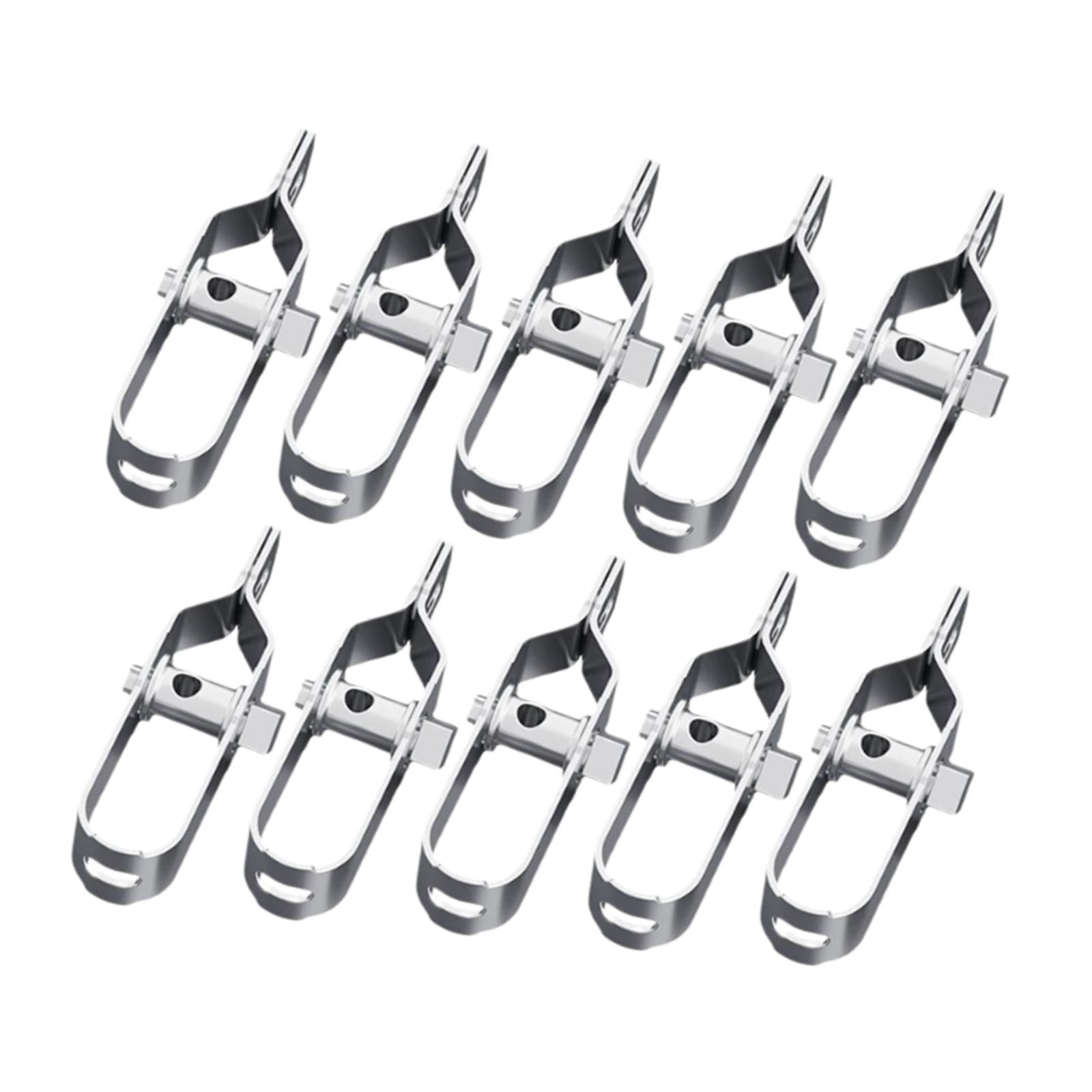 Magideal - Kit De Conector De Pantalla Para Cerca Eléctrica De 10 Piezas, Accesorios, Manual, Tensor De Alambre En Línea De Alta Resistencia Para Cables Tirantes 90 Mm