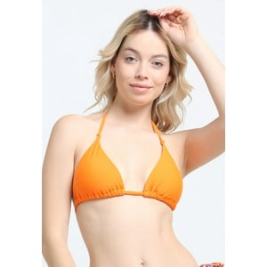 Samia - Bikini Triangulo Con Nudos Naranja 16