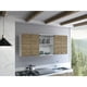 thumbnail image 2 of Mueble Superior De Cocina 6 Puertas 150x60x31,5 Cm Café Y Blanco, 2 of 3