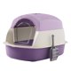 thumbnail image 2 of Caja De Arena Grande Para Gatos Con Puerta Delantera, Caja De Arena Duradera Para Mascotas Con Tapa, Color Morado, 2 of 5