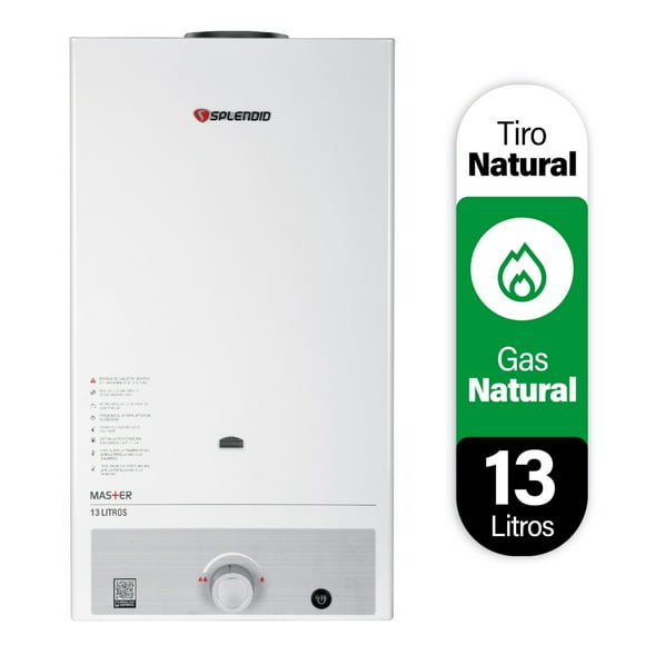 Calefon 13 Litros Gas Natural Tiro Natural