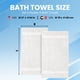 thumbnail image 4 of Juego de 4 toallas de baño Infinitee Xclusives Premium, color blanco brillante, 4 of 8