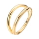 thumbnail image 4 of Anillo de Nariz Anillo de Nariz Doble Abierto, Anillos de Tabique de Aro de Acero Inoxidable de Moda, Puños de Nariz para Damas de Cumpleaños del Día 012 cm x 08 cm, 4 of 5