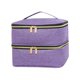 thumbnail image 3 of Bolsa De Almacenamiento De Esmalte De Uñas Con Capacidad Para 30 Botellas De Esmalte De Uñas Para Viajes Al Aire Libre, Color Morado, 3 of 3