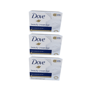 Pack 3 Jabónes Dove En Barra Beauty Cream 75G Limpieza E Hidratación