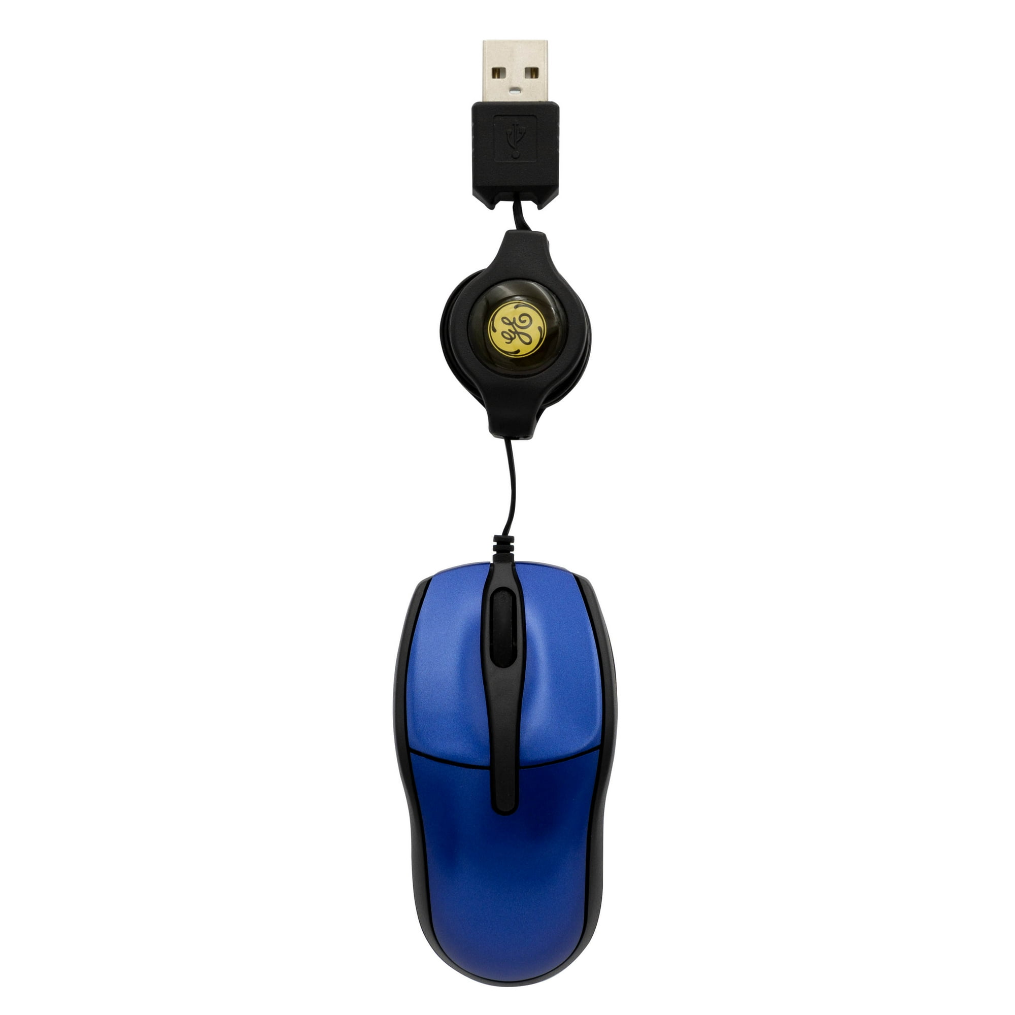 Mini Mouse Optico Retractil Azul General Electric