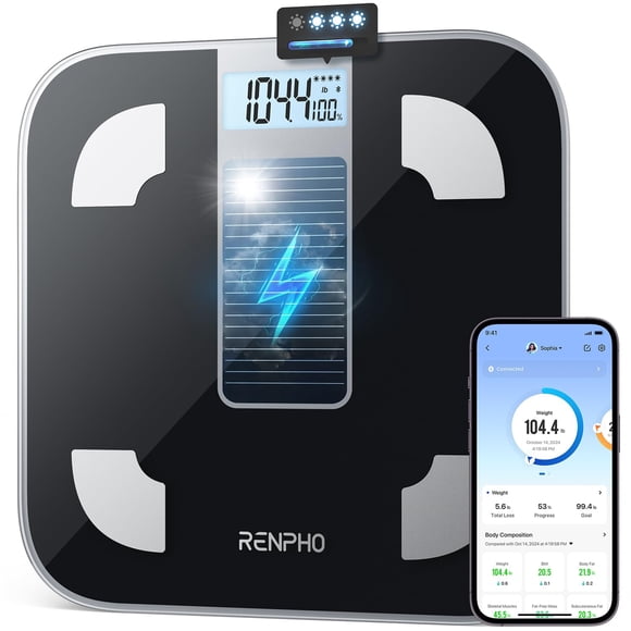Composición corporal Smart Scale RENPHO Elis Solar 1 Bluetooth