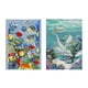 thumbnail image 1 of Juego De 2 Kits De Punto De Cruz Estampados, Kits De Costura De 11 Quilates, Peces Tropicales Y Delfines, 1 of 5