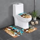 thumbnail image 1 of Oso Panda en África Juego de 3 alfombras de baño de coral fleece: tapete de baño + alfombra de inodoro en forma de U + funda de tapa de inodoro en forma de O, 1 of 6