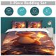 thumbnail image 5 of Charmander Bed Duvet Cover Funny Anime Cartoon Bedding Sets Lightweight 3 Piece Comforter Sets, 5 of 5