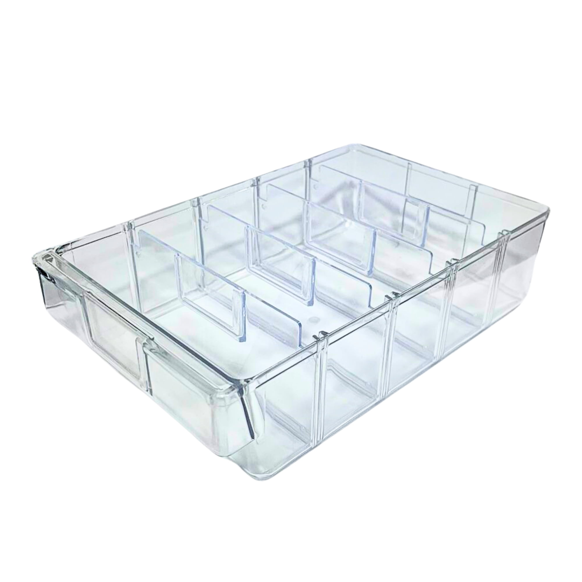 Caja Transparente Poliestireno Rígido Grande 5 Divisiones - Toolmax