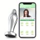 thumbnail image 1 of 1pc APP Controlled Vibrating Anal Plug - Metal Design for Men & Women - Prostate Massager & Adult Sex Toy, 1 of 4