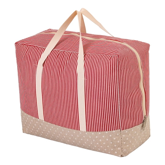Regalwoven 1 Paquete De Almacenamiento De Ropa, Bolsa De Almacenamiento, Bolsa De Mudanza Para Organizar Edredones, Organizador De Armario Y Almacenamiento Con Asas Rojo 18.9*13.8*9.8in