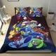 thumbnail image 1 of Mega Man Conjunto de sábanas temático, trío de piezas, cómodo y amigable con la piel, diseño único, regalo de decoración para el hogar para familiares, amigos y fans, 90 cm * 190 cm, 1 of 6