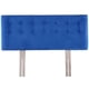 thumbnail image 1 of Respaldo Cama Botone 2 Plaza Felpa Azul, 1 of 4