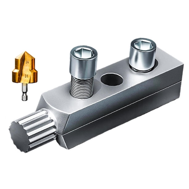 Herramientas de tornillo de válvula de ángulo de toque Herramientas manuales para una herramienta fácil y fácil de perno, herramienta de extracción de Taladro de fijación y 1 pulgada