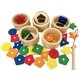 thumbnail image 1 of Juego Montessori Toy Dailyfunn para clasificar tazas de madera y pescar, 1 of 7
