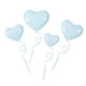 thumbnail image 3 of 4 Piezas Decoraciones Para Pasteles En Forma De Corazón 3D Adornos De Amor Para Acción De Gracias Boda Azul Claro, 3 of 3
