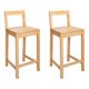 thumbnail image 2 of Pack 2 Pisos de Bar con Respaldo Madera Natural 40x41.8x88 Cm, 2 of 3